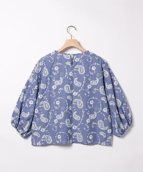 SCAPA / スキャパ シャツ・ブラウス | エンブロペーズリーストライププルオーバーブラウス | 詳細1