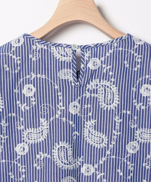 SCAPA / スキャパ シャツ・ブラウス | エンブロペーズリーストライププルオーバーブラウス | 詳細3