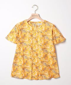 SCAPA / スキャパ カットソー | Liberty Printアーカイブフリル袖カットソー