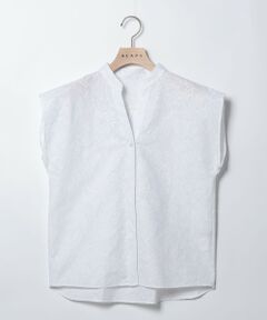 SCAPA / スキャパ シャツ・ブラウス | エンブロフラワーフレンチスリーブブラウス