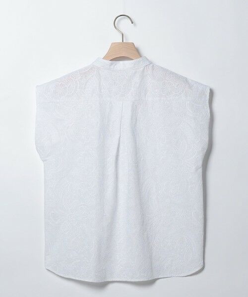 SCAPA / スキャパ シャツ・ブラウス | エンブロフラワーフレンチスリーブブラウス | 詳細1