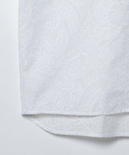 SCAPA / スキャパ シャツ・ブラウス | エンブロフラワーフレンチスリーブブラウス | 詳細5