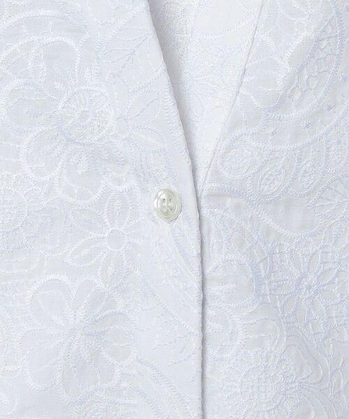 SCAPA / スキャパ シャツ・ブラウス | エンブロフラワーフレンチスリーブブラウス | 詳細6