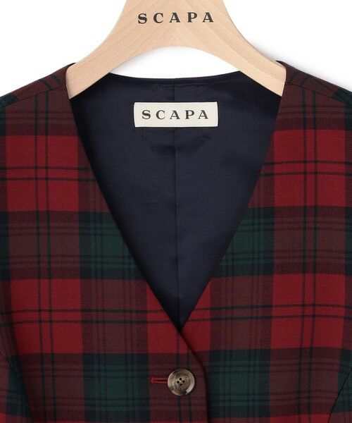 SCAPA / スキャパ テーラードジャケット | ジョリーンタータンベスト | 詳細6