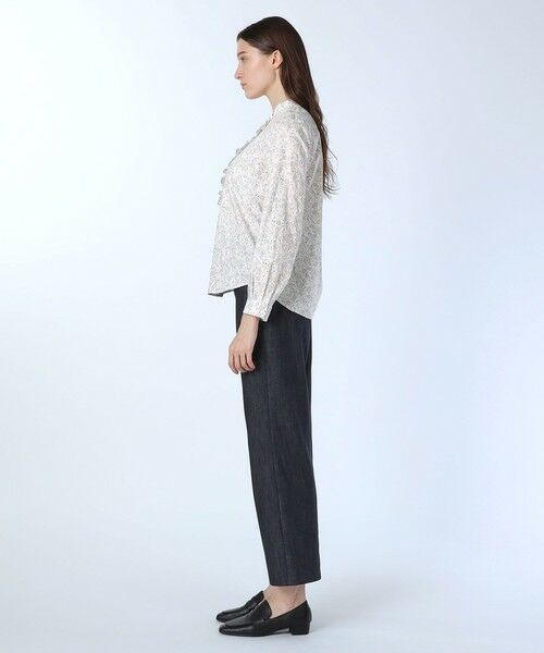 SCAPA / スキャパ シャツ・ブラウス | サラサリーフプリントフリルブラウス | 詳細10