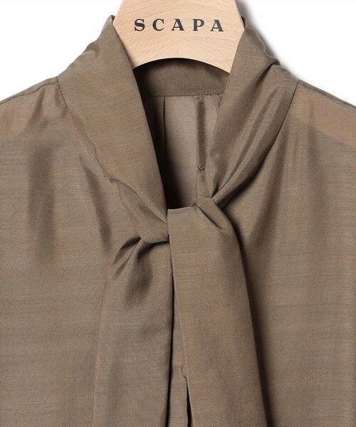 SCAPA / スキャパ シャツ・ブラウス | エアリーローンボータイブラウス | 詳細7