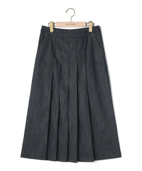 SCAPA / スキャパ ミニ・ひざ丈スカート | ソフトシャンブレースカート | 詳細5