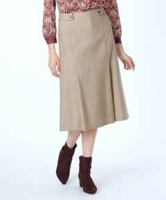 SCAPA / スキャパ ミニ・ひざ丈スカート | ウールネップスカート