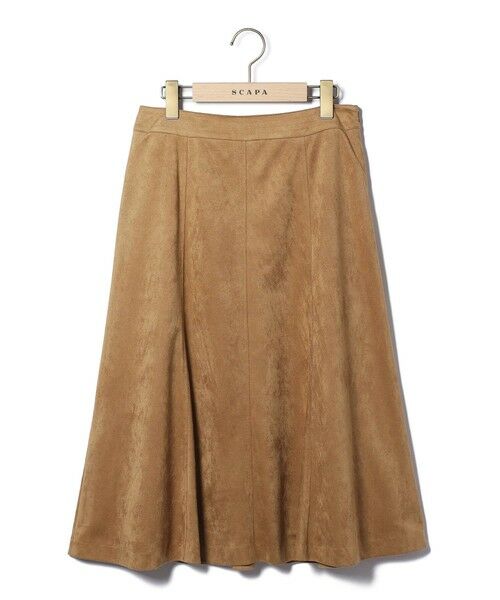 SCAPA / スキャパ ミニ・ひざ丈スカート | スエードジャージスカート | 詳細5