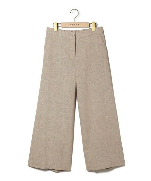 SCAPA / スキャパ その他パンツ | ウールネップパンツ(ブラウン)