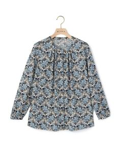 【新品 匿名配送】SCAPA コットンブラウス 40サイズ ブルー系 新品 匿名配送】SCAPA コットンブラウス 40サイズ ブルー系