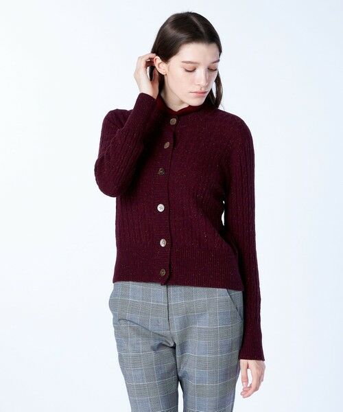 SCAPA / スキャパ ニット・セーター | ウールネップニットカーディガン | 詳細12