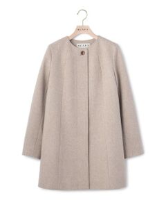 SCAPA / スキャパ トレンチコート | ウールビーバーノーカラーコート
