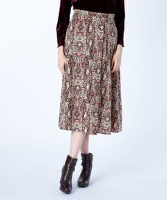 SCAPA / スキャパ ミニ・ひざ丈スカート | サラサプリントスカート