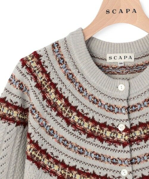 SCAPA / スキャパ ニット・セーター | 【ＷＥＢ限定】フェアイルケーブルニットカーディガン | 詳細6