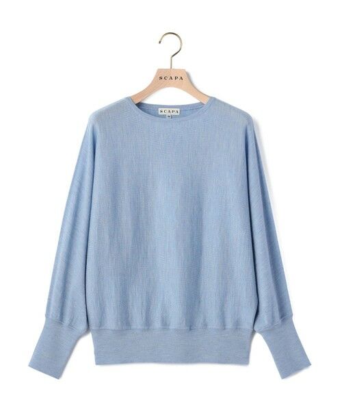 SCAPA/スキャパ ウールハイゲージニットプルオーバー ライトブルー 38