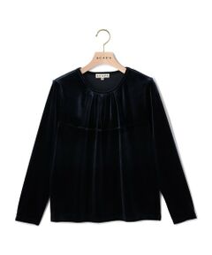 SCAPA / スキャパ カットソー | ストレッチベロアカットソー