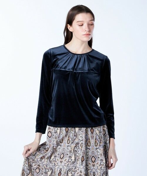 SCAPA / スキャパ カットソー | ストレッチベロアカットソー | 詳細6