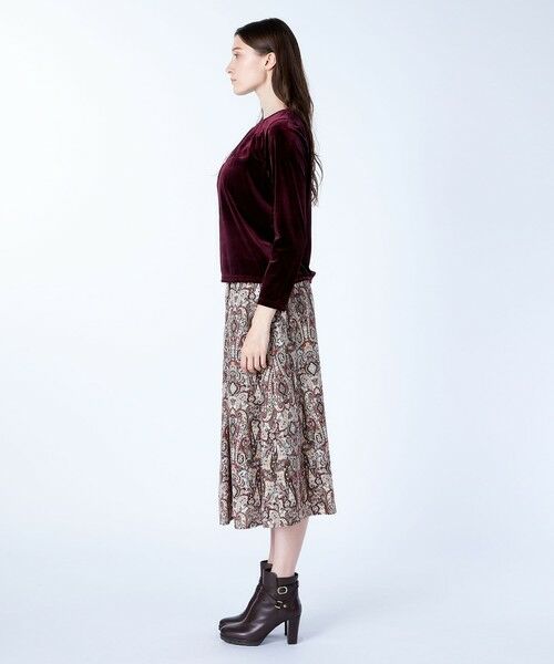 SCAPA / スキャパ カットソー | ストレッチベロアカットソー | 詳細8