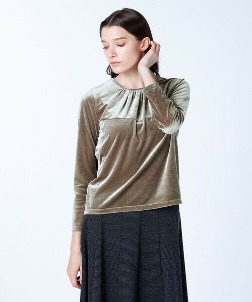 SCAPA / スキャパ カットソー | ストレッチベロアカットソー | 詳細13