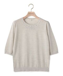 SCAPA / スキャパ ニット・セーター | エンブロイダリープルオーバー