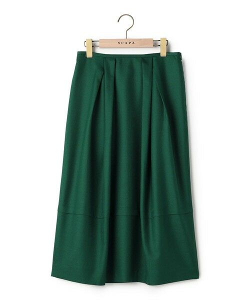SCAPA / スキャパ ミニ・ひざ丈スカート | クリアビエラスカート（グリーン）