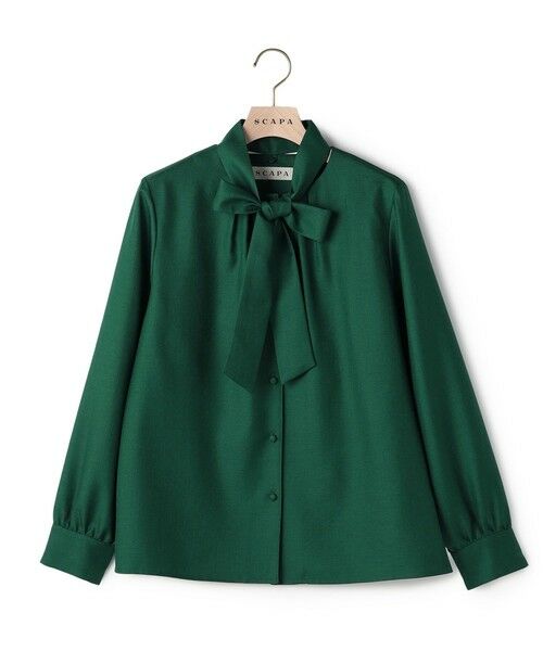SCAPA / スキャパ シャツ・ブラウス | クリアビエラブラウス（グリーン）