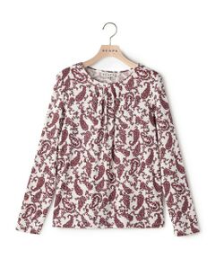 SCAPA / スキャパ カットソー | プティットフルールクルーネックカットソー