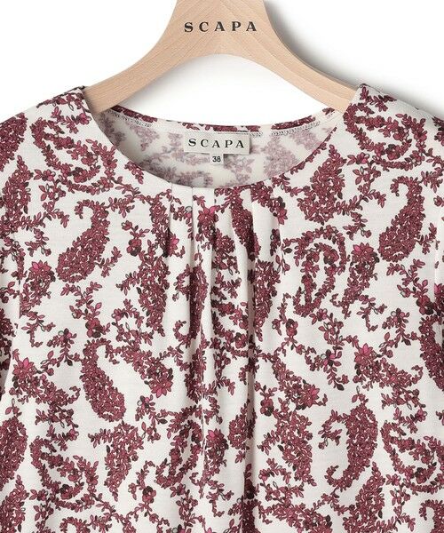 SCAPA / スキャパ カットソー | プティットフルールクルーネックカットソー | 詳細3