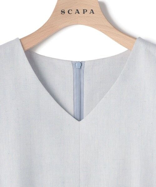SCAPA / スキャパ ドレス | リノコットンヘリンボンワンピース | 詳細3