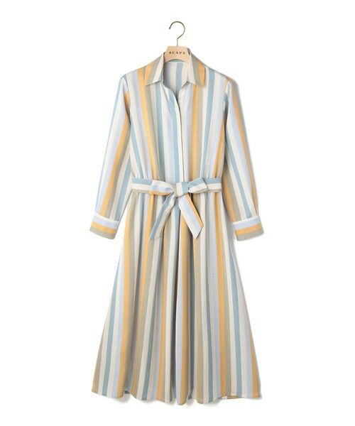 SCAPA / スキャパ ドレス | スタイリッシュストライプワンピース | 詳細2