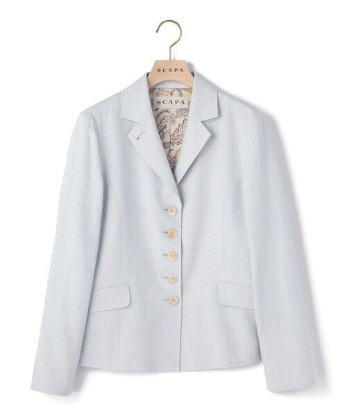 SCAPA / スキャパ テーラードジャケット | リノコットンヘリンボンジャケット | 詳細3