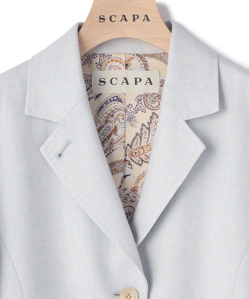 SCAPA / スキャパ テーラードジャケット | リノコットンヘリンボンジャケット | 詳細5