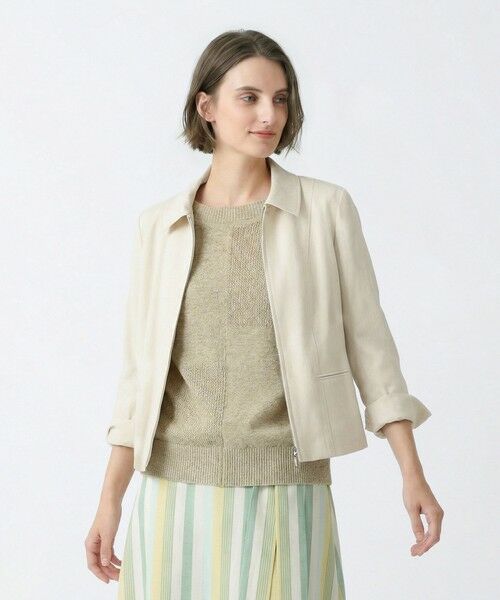 SCAPA / スキャパ テーラードジャケット | リノストレッチジャケット（ベージュ）