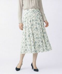 SCAPA / スキャパ ミニ・ひざ丈スカート | ボヘミアンフラワースカート