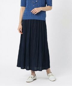 SCAPA / スキャパ ミニ・ひざ丈スカート | リンクルローンスカート