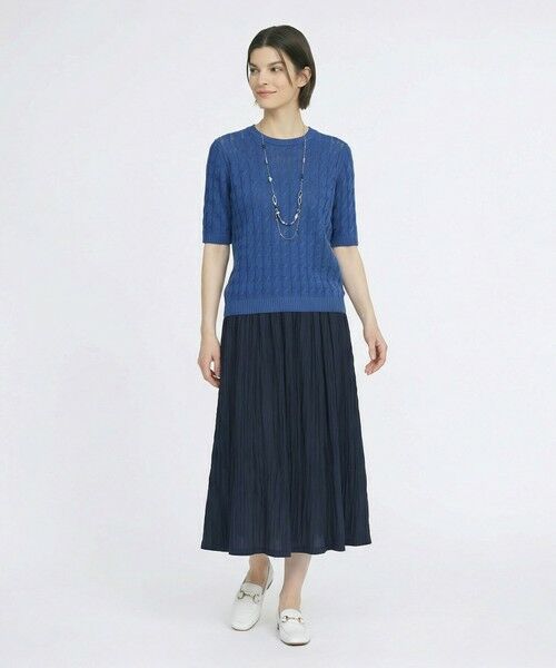 SCAPA / スキャパ ミニ・ひざ丈スカート | リンクルローンスカート | 詳細1