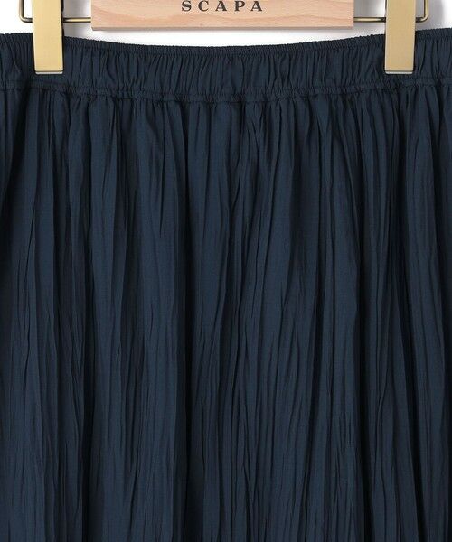 SCAPA / スキャパ ミニ・ひざ丈スカート | リンクルローンスカート | 詳細5