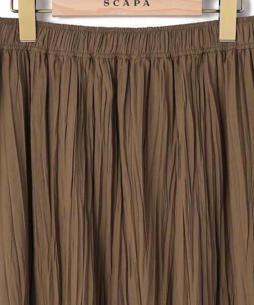 SCAPA / スキャパ ミニ・ひざ丈スカート | リンクルローンスカート | 詳細12