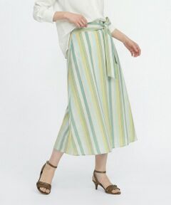 SCAPA / スキャパ ミニ・ひざ丈スカート | スタイリッシュストライプスカート