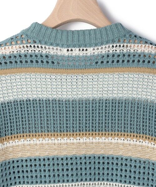 SCAPA / スキャパ ニット・セーター | メッシュボーダーニット | 詳細4