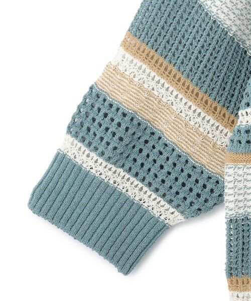 SCAPA / スキャパ ニット・セーター | メッシュボーダーニット | 詳細5