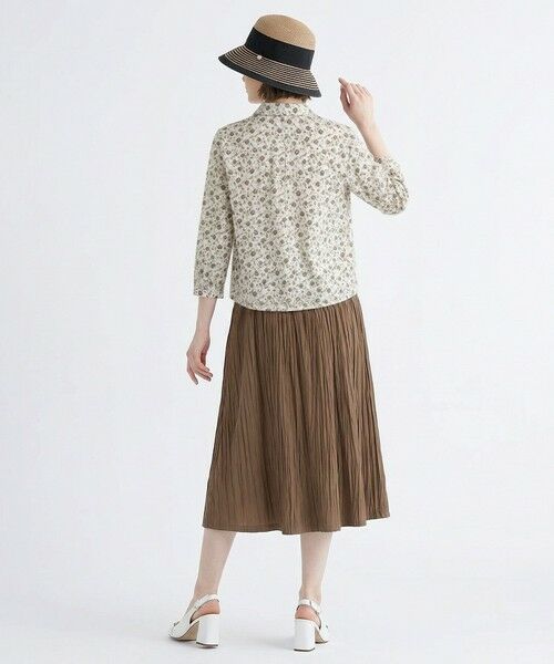 SCAPA / スキャパ カットソー | フラワージャージ衿付きカットソー | 詳細5