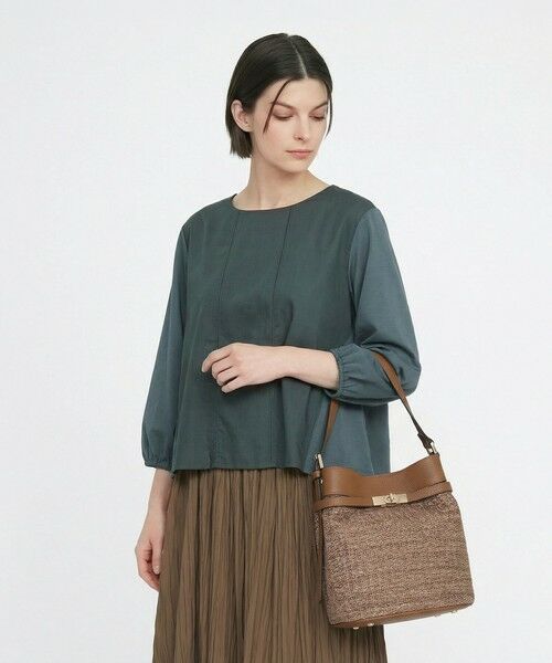 SCAPA / スキャパ カットソー | ドレープテンジクカットソー（グリーン）