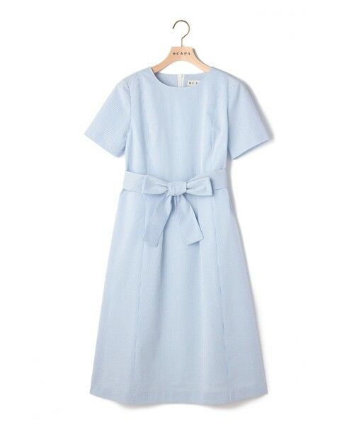 SCAPA / スキャパ ドレス | サッカーストライプワンピース | 詳細1