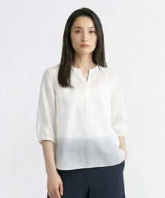 SCAPA / スキャパ シャツ・ブラウス | リノエンブロイダリー5分袖ブラウス