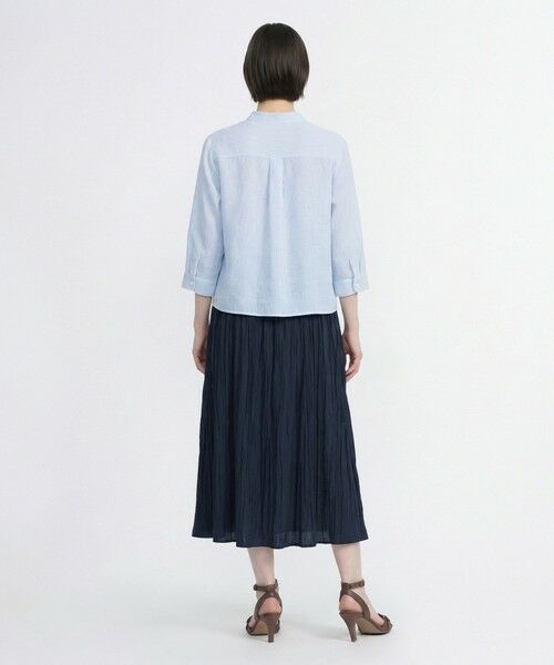 SCAPA / スキャパ シャツ・ブラウス | リノストライプスタンドカラーブラウス | 詳細2