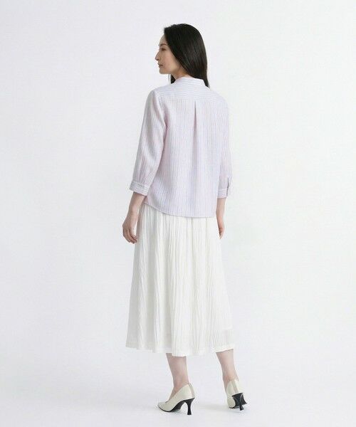 SCAPA / スキャパ シャツ・ブラウス | リノストライプスタンドカラーブラウス | 詳細19