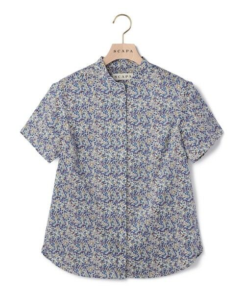 SCAPA / スキャパ シャツ・ブラウス | 【ＷＥＢ先行販売】 Liberty Printタイニーフラワーカットソー（ブルー）