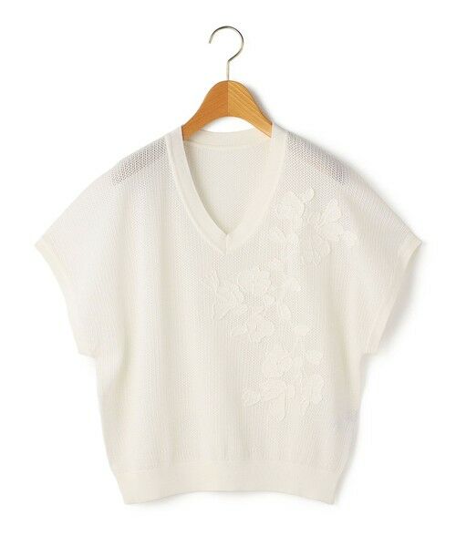 SCAPA / スキャパ ニット・セーター | シアーメッシュニット（ホワイト）